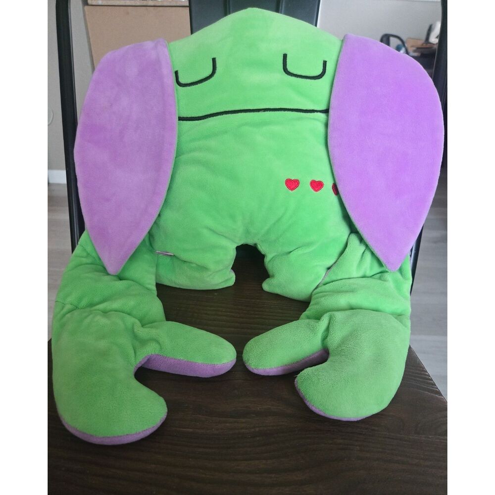 Bumpas Weighted Plush Toy Shin Shin Purple Green Sensory Hug Pillow Plushie
